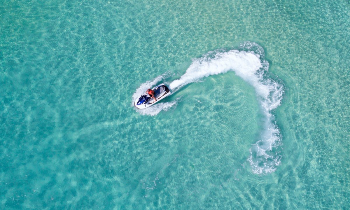 jet ski on the water
