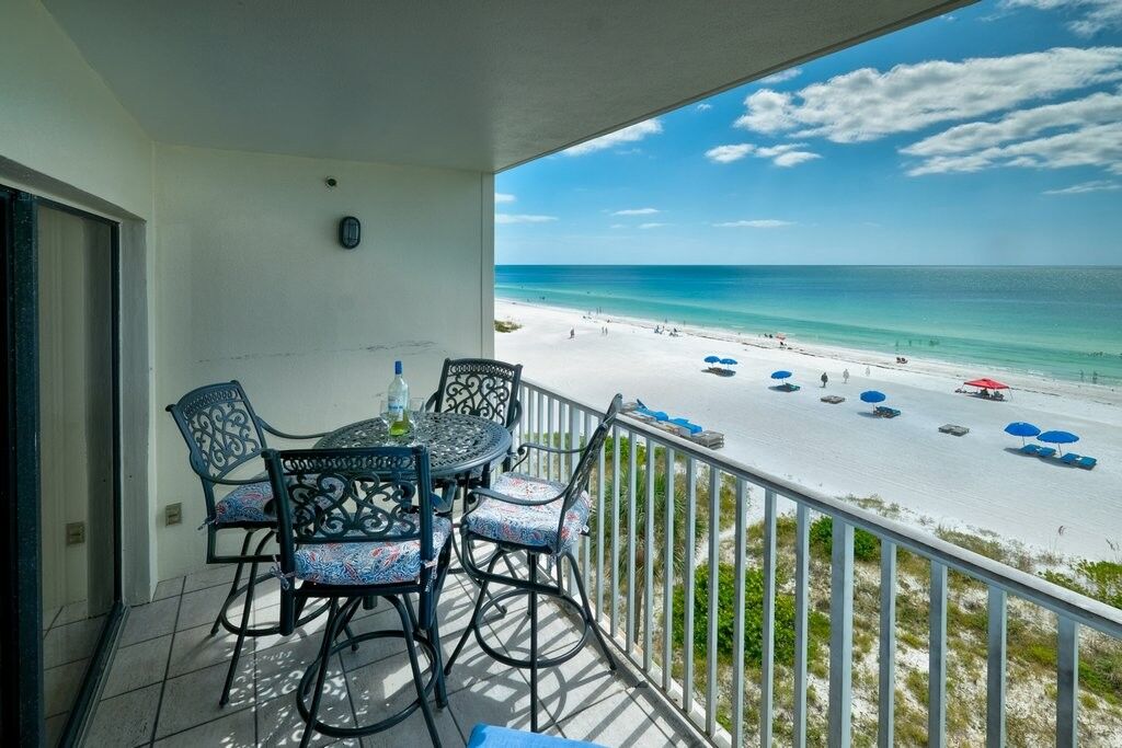 patio view on a vacation rental