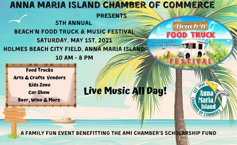 beach'n food truck festival in anna maria island