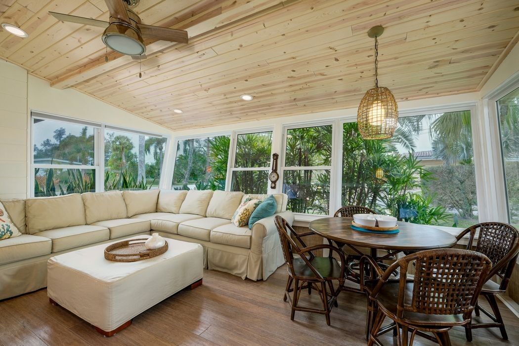 interior of lake view cottage in Anna Maria Island