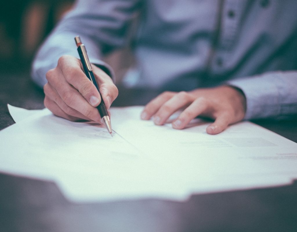 signing paperwork