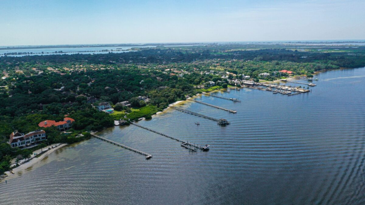 Beautiful aerial photo of Anna Maria Island